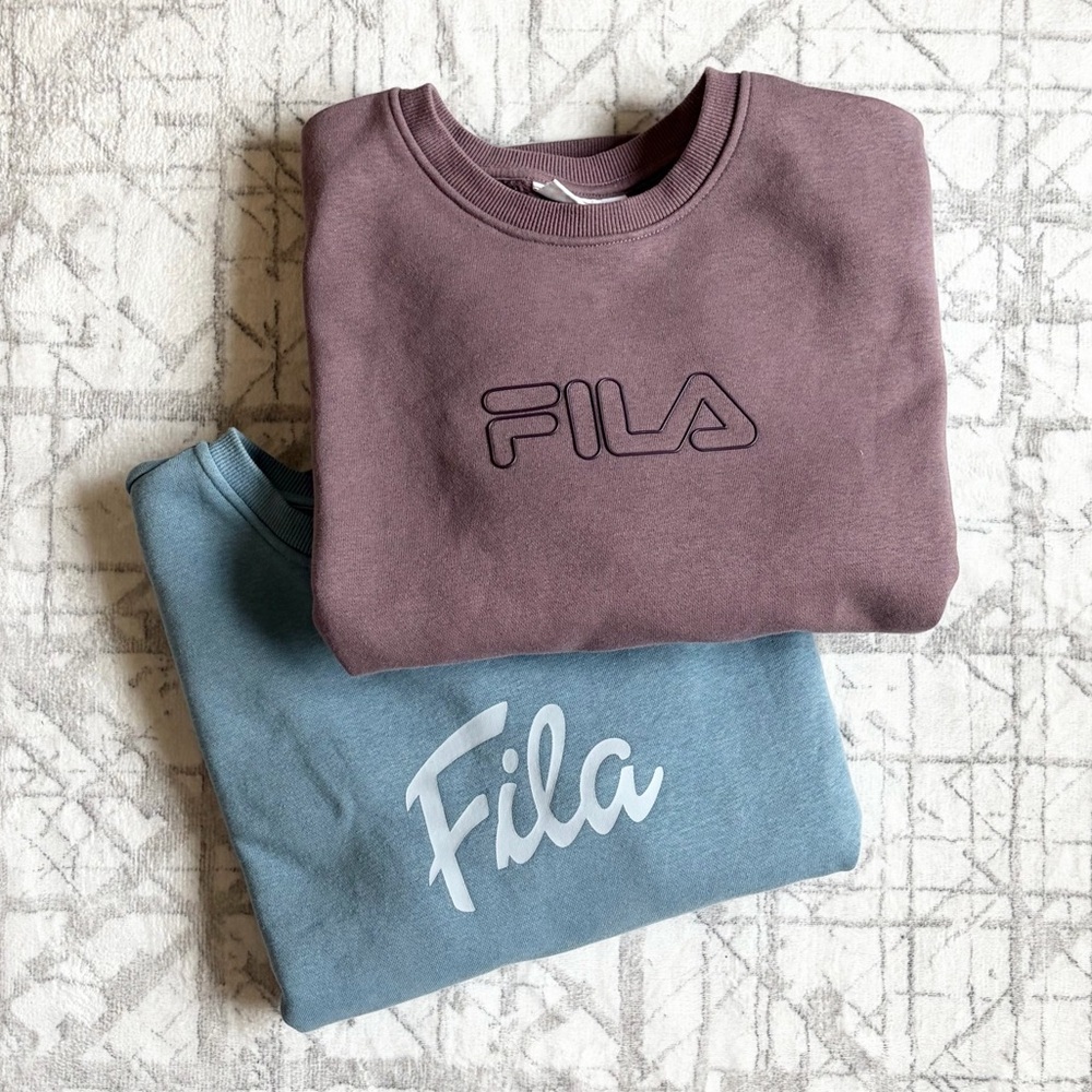 FILA Crewneck Sweatshirt Bundle of 2 Size M